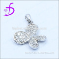 Silver Gemstone Pendant Charms Jewelry, Handmade Designer Four Leaf Charms Pendant Jewelry